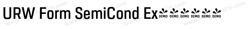 URW Form SemiCond Ex字体转换